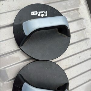 Elite Black and Gray push up work out set fitness